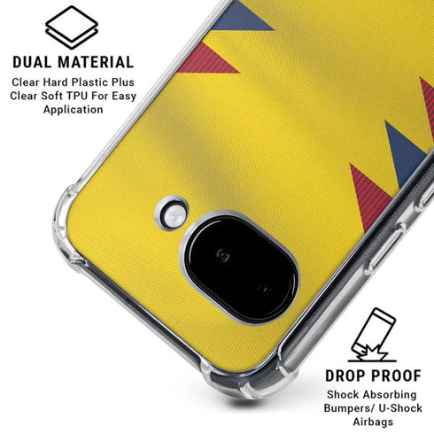 Colombia Soccer Flag Google Pixel 9a Clear Case